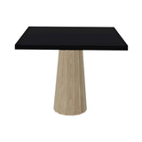 Container HPL Square Table: Small + Bodhi Cover + Black + White Wash