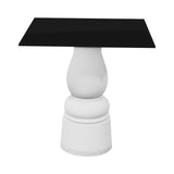 Container HPL Square Table: Small + New Antiques + Black + White
