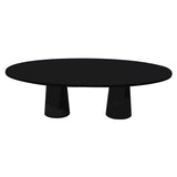 Container Oval Table: Large + Jet Black + Black