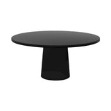 Container Round Table: Extra Large + Cable Feed + Black Stained + Black