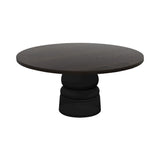 Container Round Table: Extra Large + New Antiques + Wenge Stained + Black