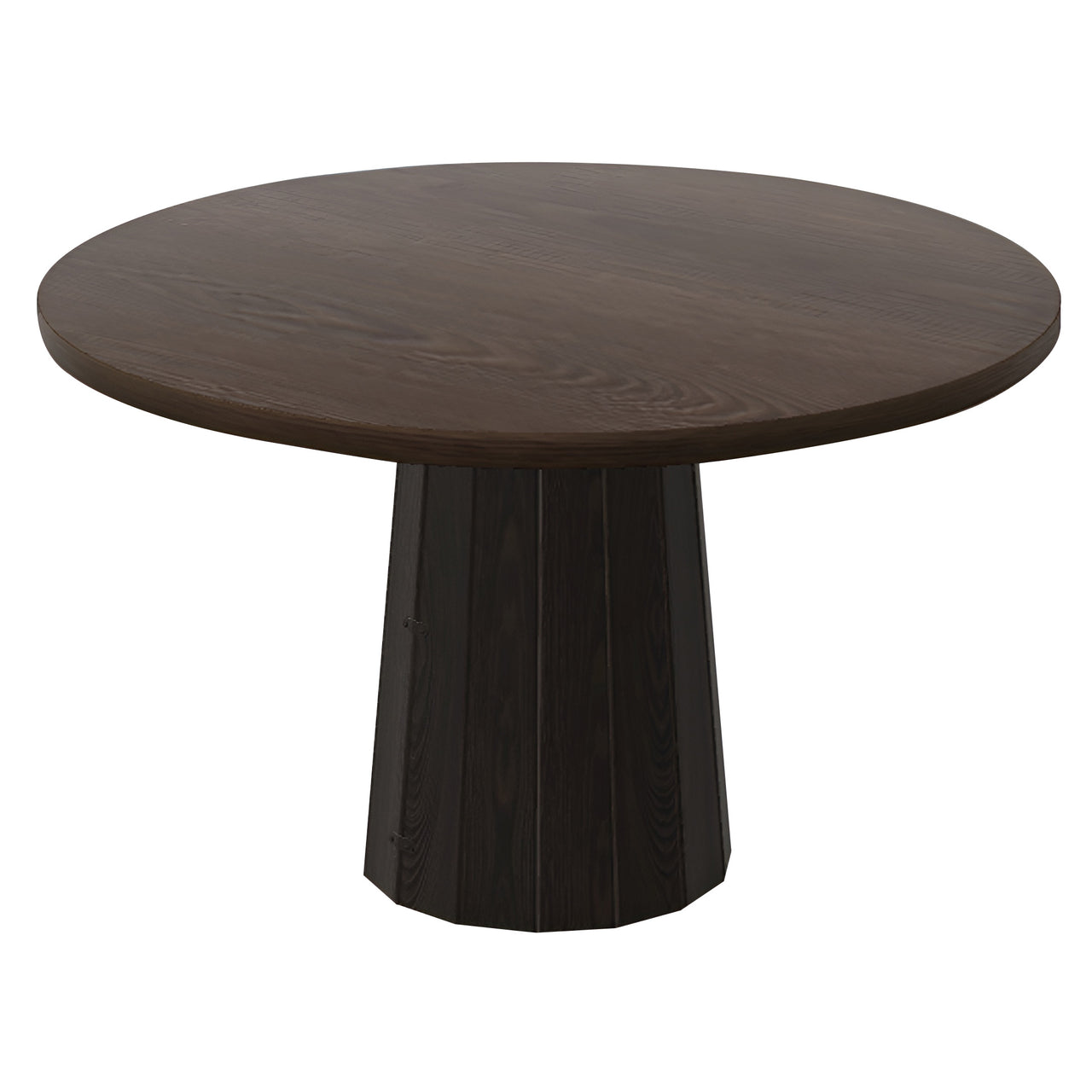 Container Round Table: Medium + Bodhi Cover + Cinnamon Stained + Grey