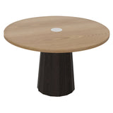 Container Round Table: Medium + Bodhi Cover + Natural Oil with Hole + Natural Oil