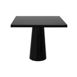 Container Square Table: Large + Bodhi Cover + Black Stained Oak + Black