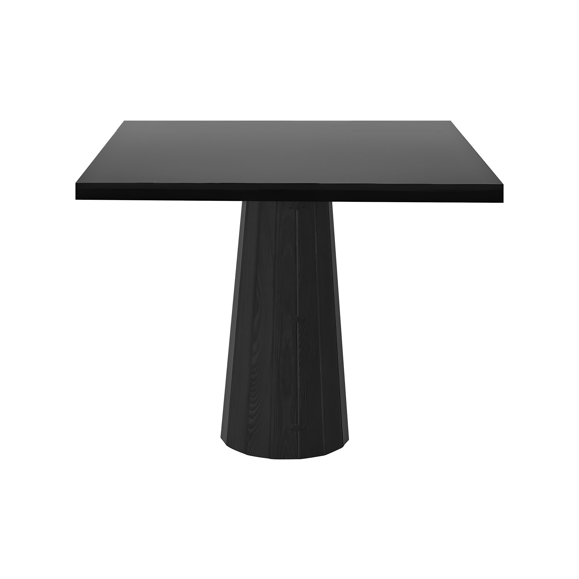 Container Square Table: Large + Bodhi Cover + Black Stained Oak + Cinnamon