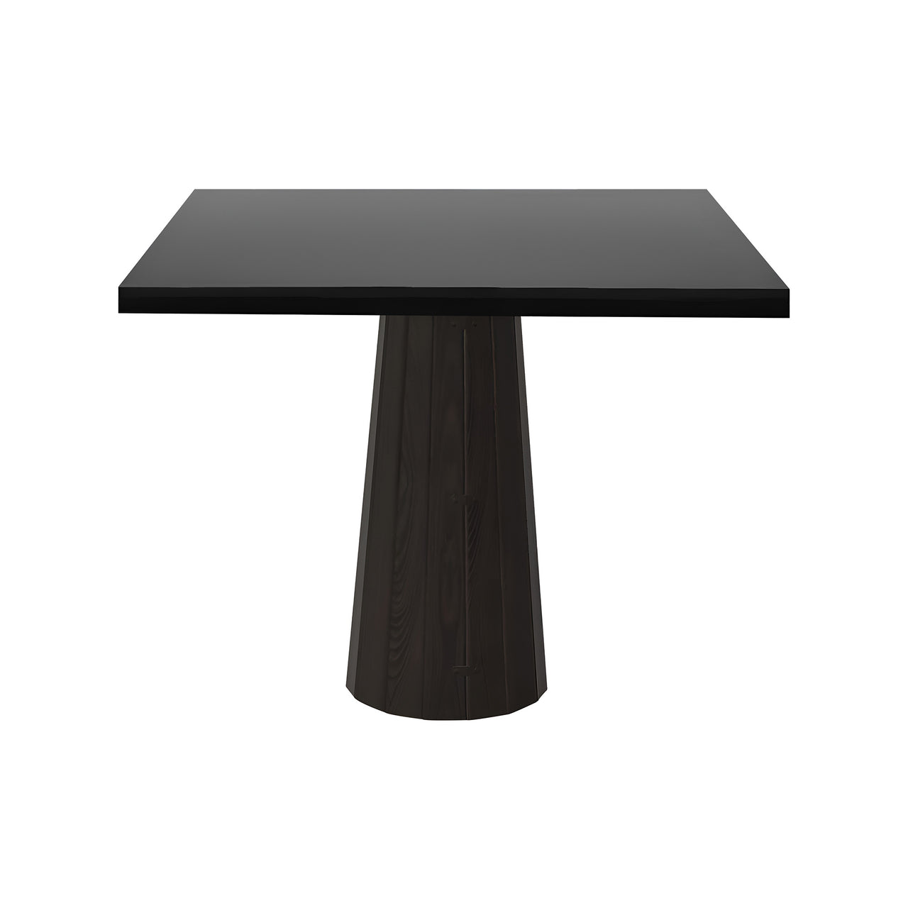Container Square Table: Large + Bodhi Cover + Black Stained Oak + Grey