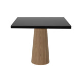 Container Square Table: Large + Bodhi Cover + Black Stained Oak + Natural Oil