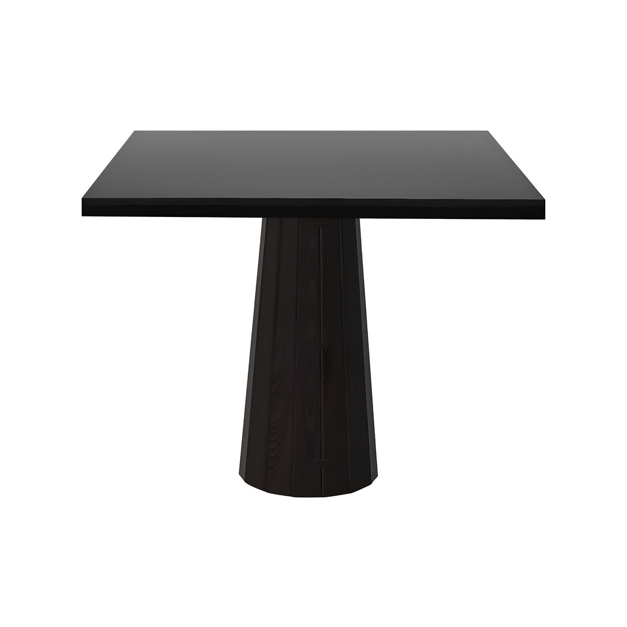 Container Square Table: Large + Bodhi Cover + Black Stained Oak + Wenge