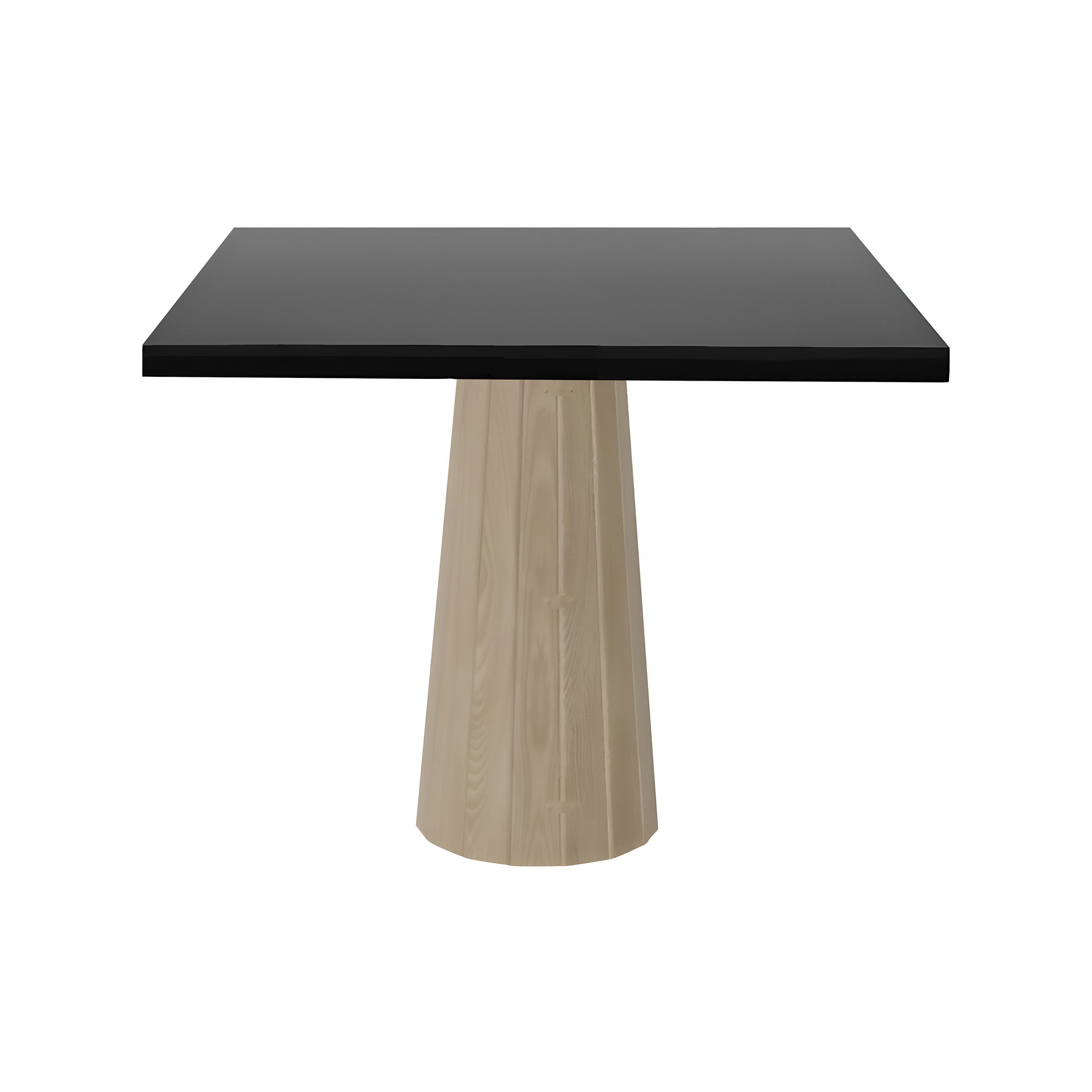Container Square Table: Large + Bodhi Cover + Black Stained Oak + White Wash