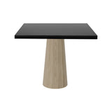 Container Square Table: Large + Bodhi Cover + Black Stained Oak + White Wash