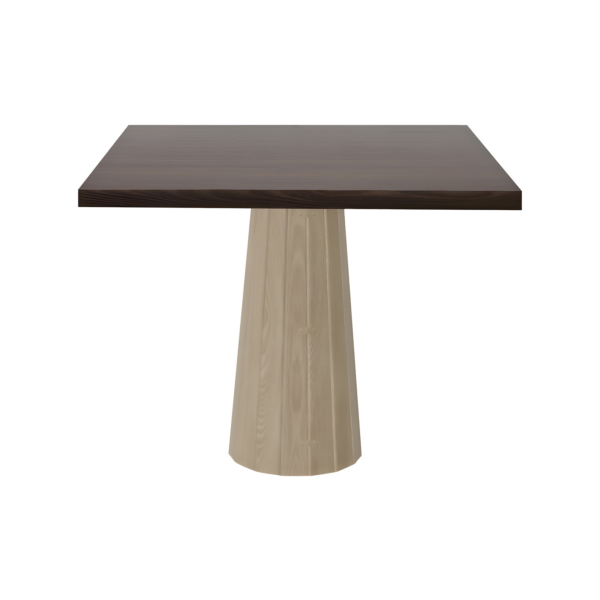 Container Square Table: Large + Bodhi Cover + Cinnamon Stained + White Wash