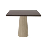 Container Square Table: Large + Bodhi Cover + Cinnamon Stained + White Wash