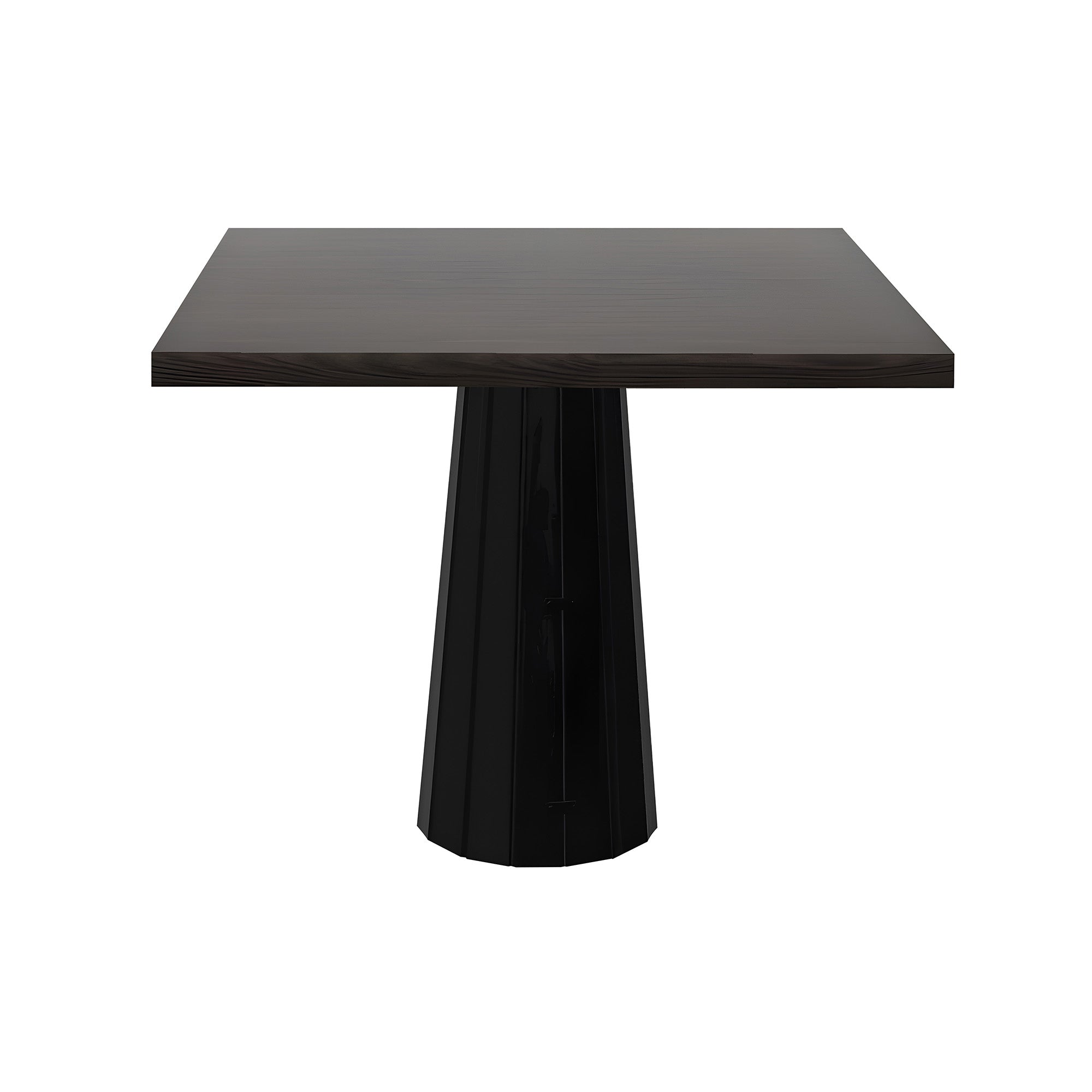 Container Square Table: Large + Bodhi Cover + Grey Stained + Black