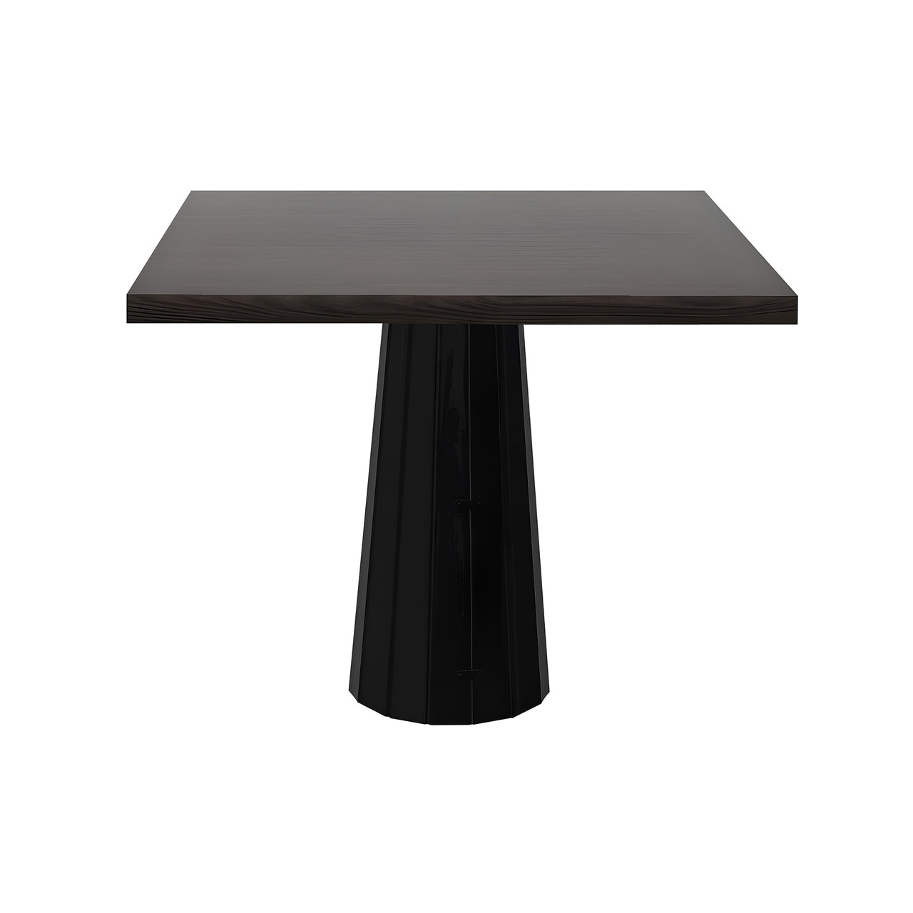 Container Square Table: Large + Bodhi Cover + Grey Stained + Black