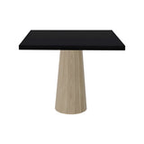 Container Square Table: Large + Bodhi Cover + Jet Black + White Wash