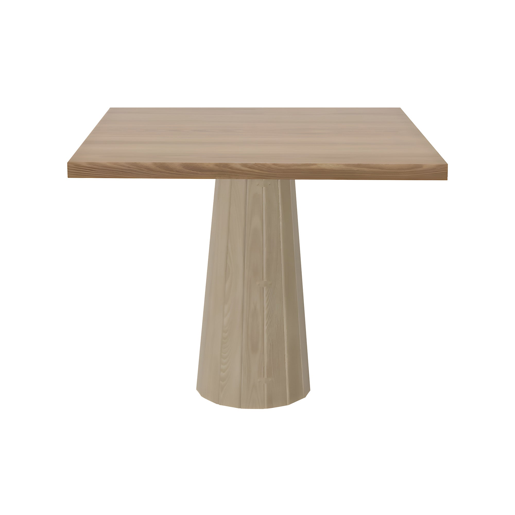 Container Square Table: Large + Bodhi Cover + Natural Oil + White Wash