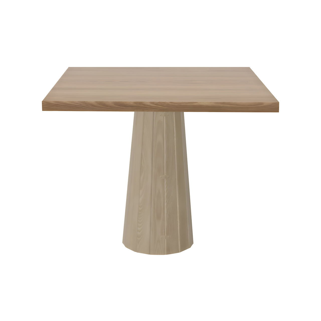 Container Square Table: Large + Bodhi Cover + Natural Oil + White Wash