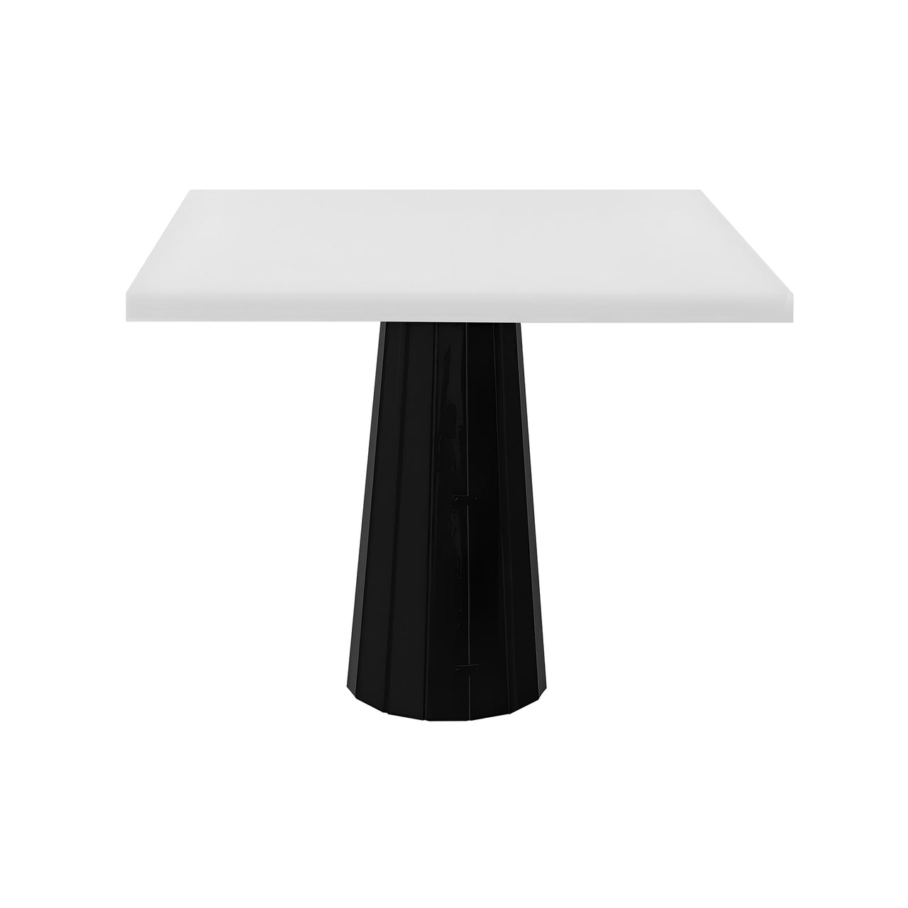 Container Square Table: Large + Bodhi Cover + Traffic White + Black