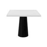 Container Square Table: Large + Bodhi Cover + Traffic White + Black