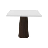 Container Square Table: Large + Bodhi Cover + Traffic White + Cinnamon
