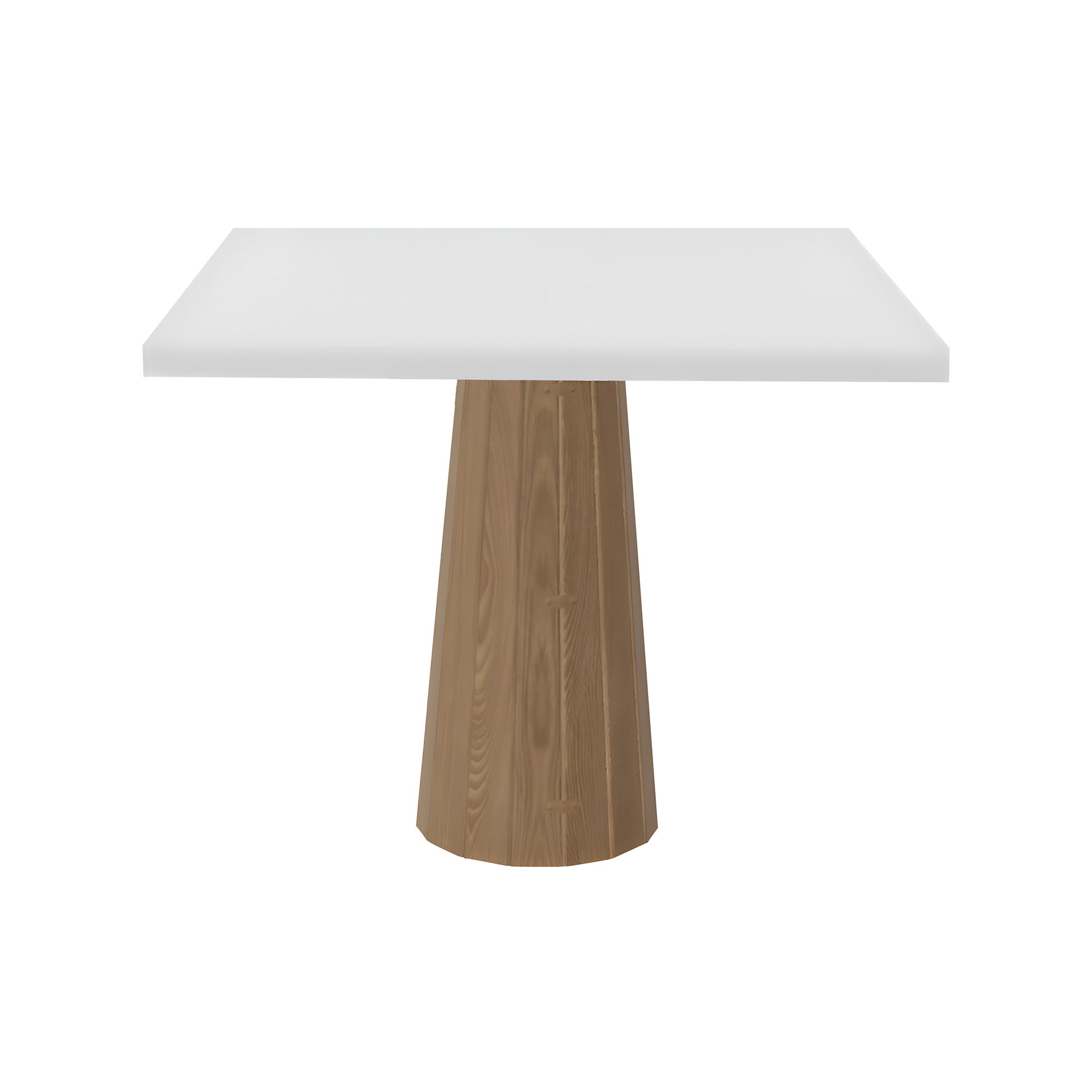 Container Square Table: Large + Bodhi Cover + Traffic White + Natural Oil