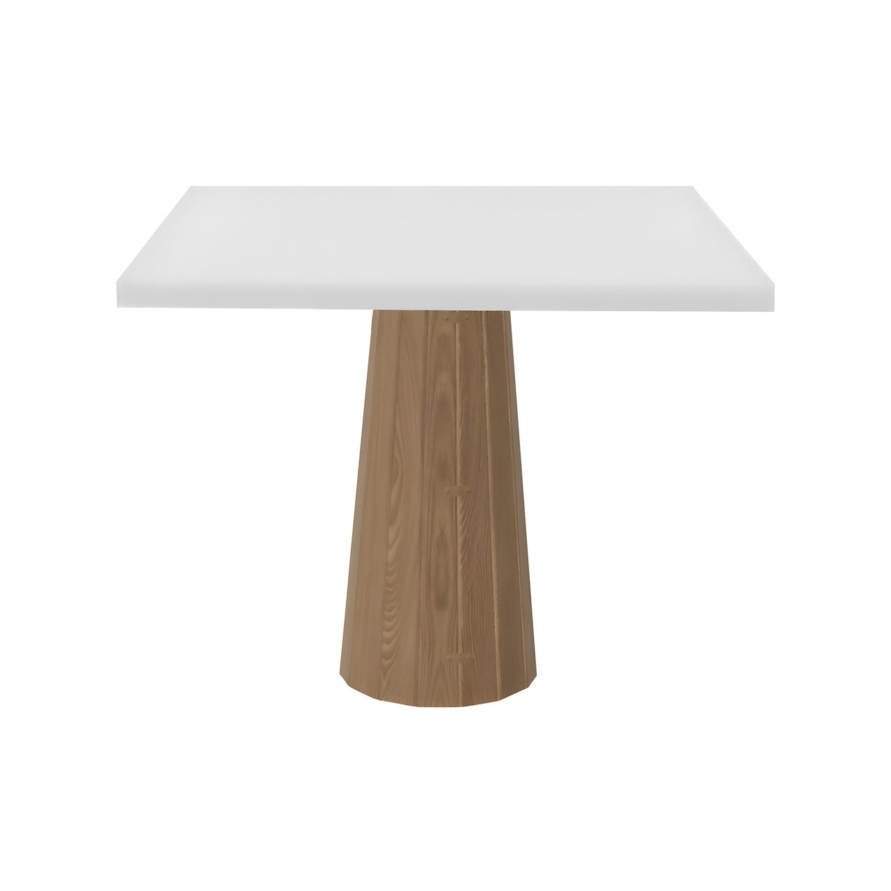 Container Square Table: Large + Bodhi Cover + Traffic White + Natural Oil