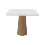 Container Square Table: Large + Bodhi Cover + Traffic White + Natural Oil