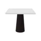 Container Square Table: Large + Bodhi Cover + Traffic White + Wenge