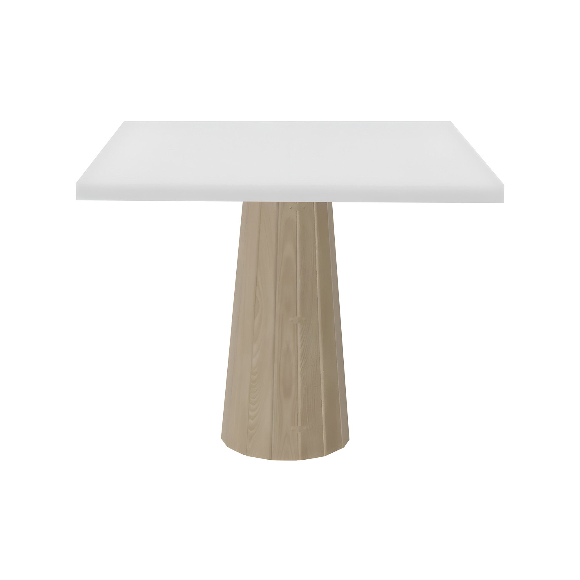 Container Square Table: Large + Bodhi Cover + Traffic White + White Wash