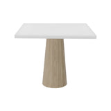Container Square Table: Large + Bodhi Cover + Traffic White + White Wash
