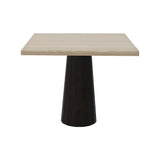 Container Square Table: Large + Bodhi Cover + White Wash Stained + Wenge