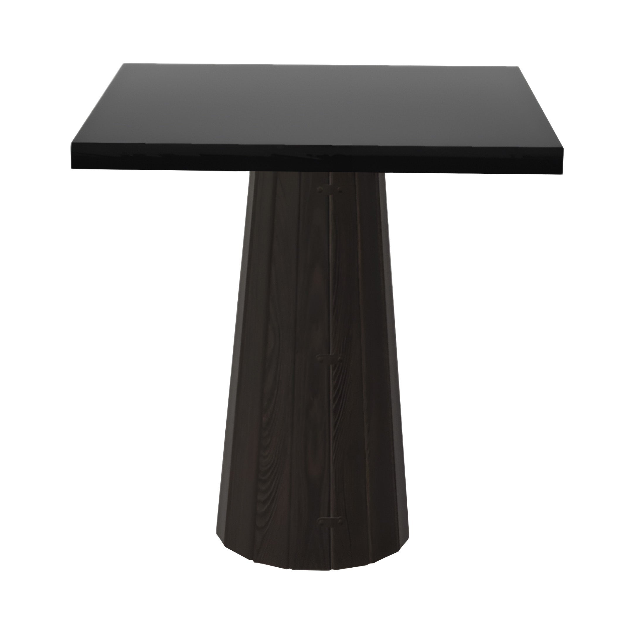 Container Square Table: Small + Bodhi Cover + Black Stained Oak + Grey