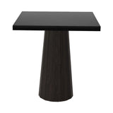 Container Square Table: Small + Bodhi Cover + Black Stained Oak + Grey