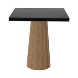 Container Square Table: Small + Bodhi Cover + Black Stained Oak + Natural Oil