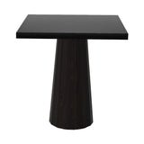 Container Square Table: Small + Bodhi Cover + Black Stained Oak + Wenge