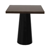 Container Square Table: Small + Bodhi Cover + Cinnamon Stained + Black