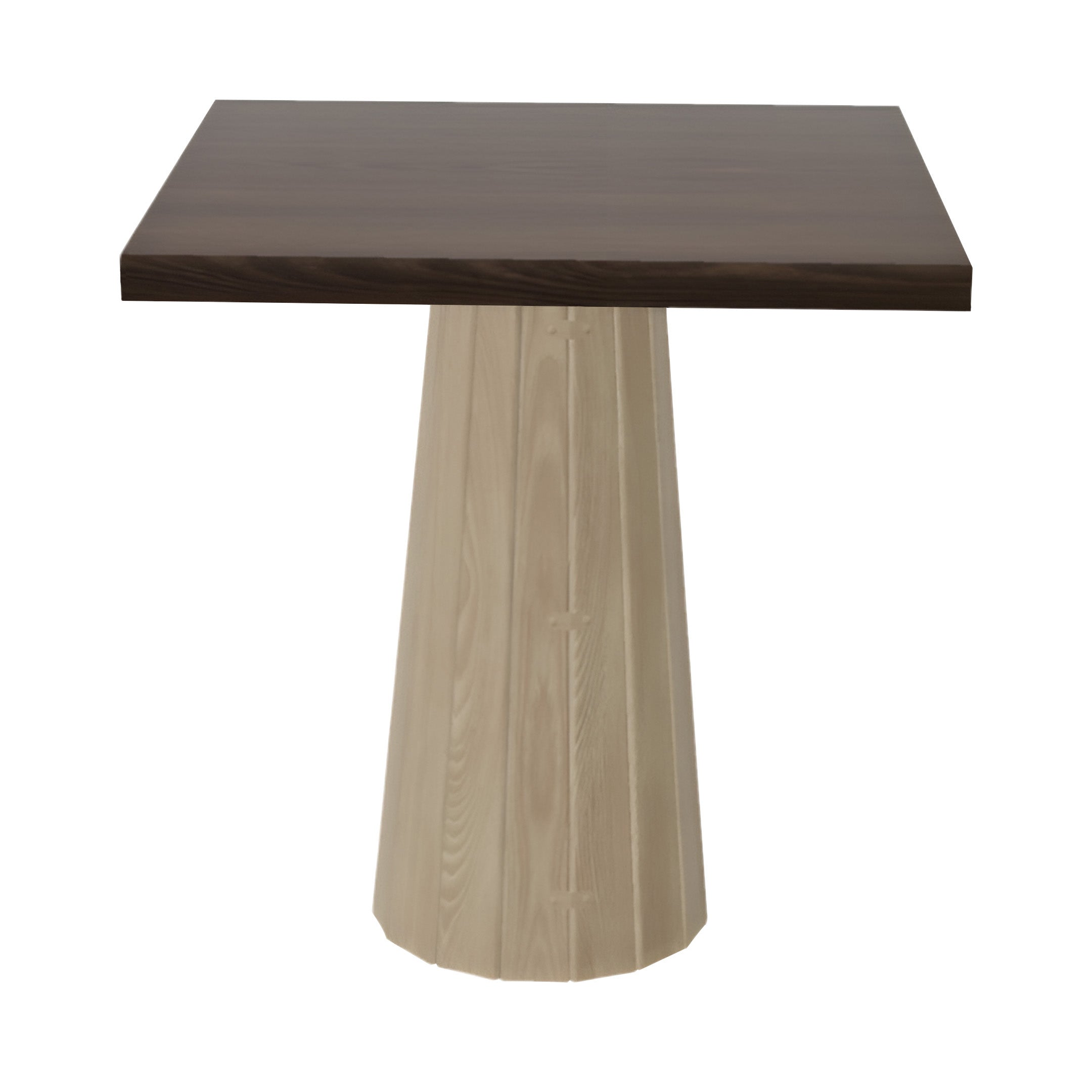 Container Square Table: Small + Bodhi Cover + Cinnamon Stained + White Wash