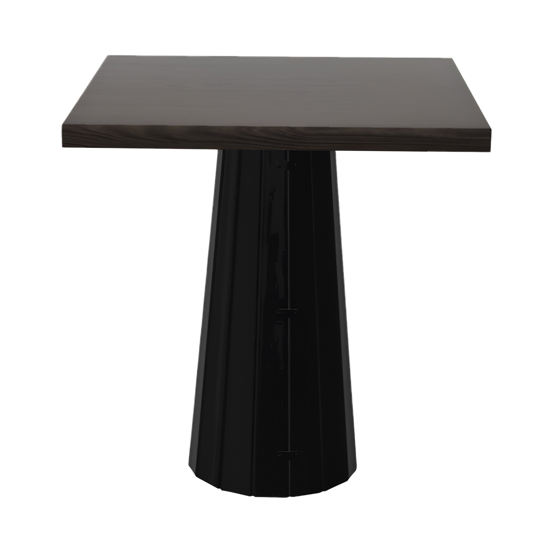 Container Square Table: Small + Bodhi Cover + Grey Stained + Black