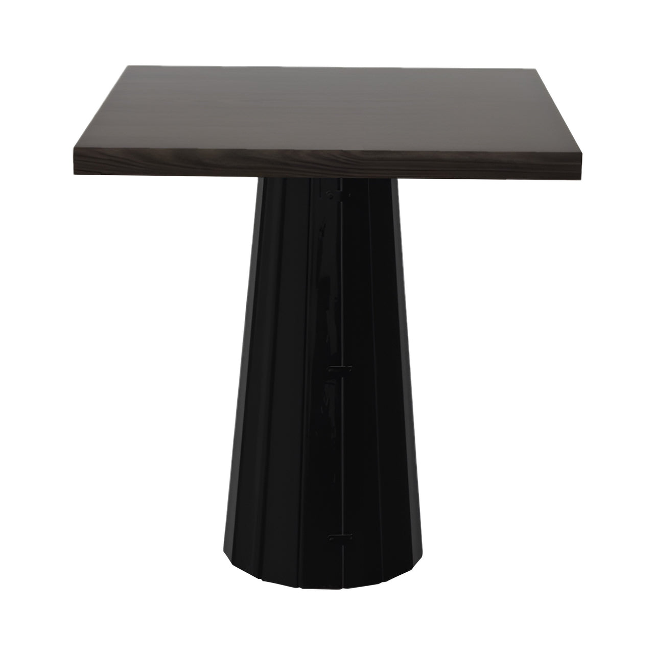 Container Square Table: Small + Bodhi Cover + Grey Stained + Black