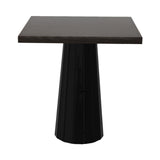 Container Square Table: Small + Bodhi Cover + Grey Stained + Black