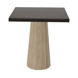 Container Square Table: Small + Bodhi Cover + Grey Stained + White Wash