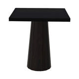 Container Square Table: Small + Bodhi Cover + Jet Black + Wenge