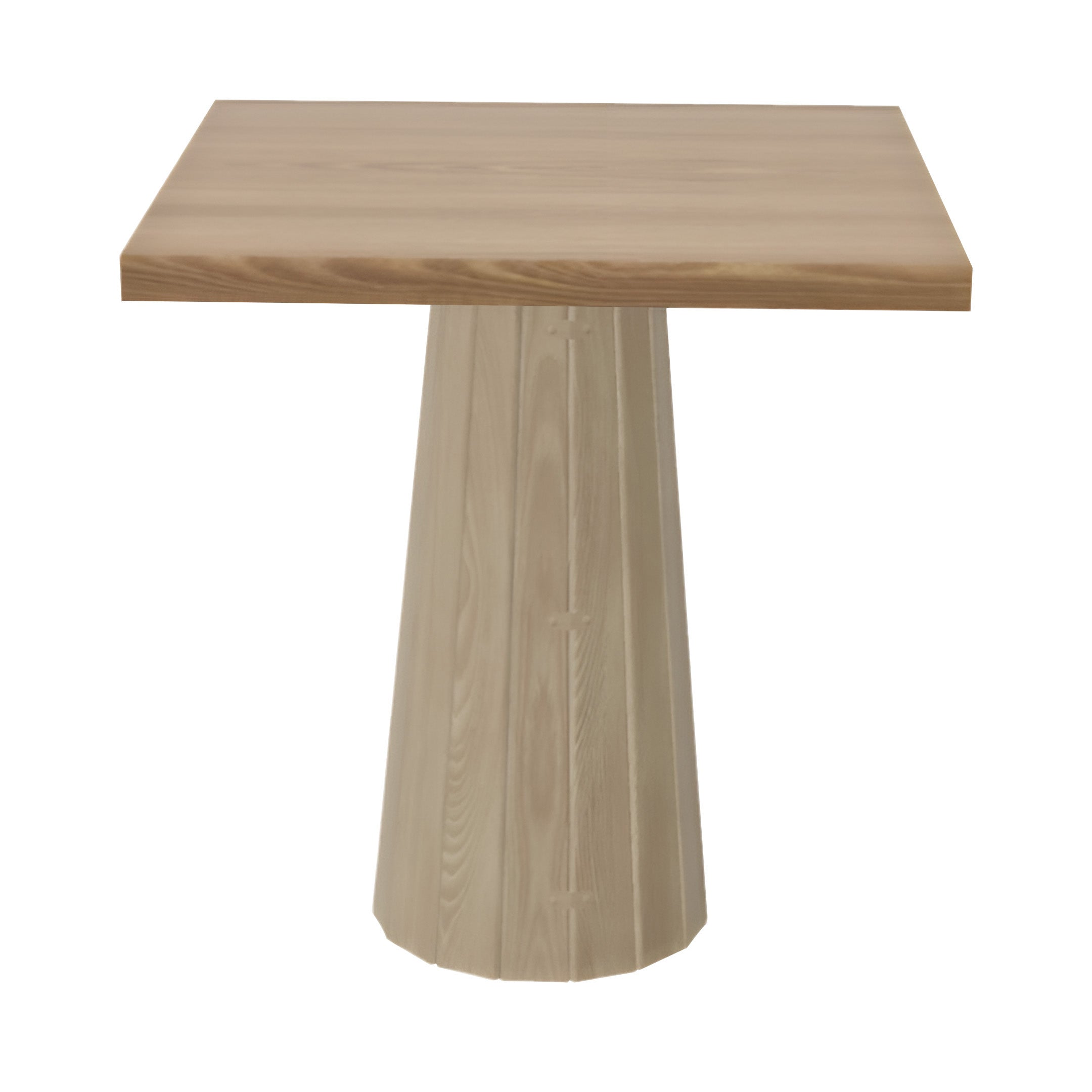 Container Square Table: Small + Bodhi Cover + Natural Oil + White Wash