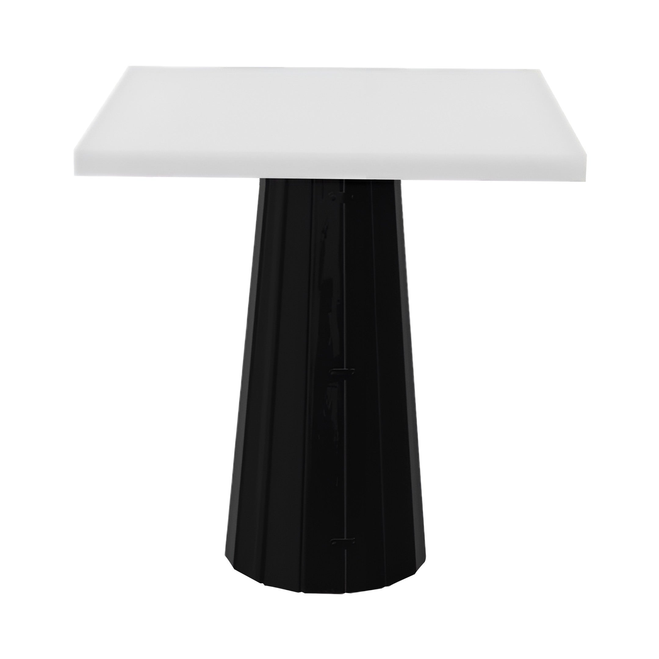 Container Square Table: Small + Bodhi Cover + Traffic White + Black