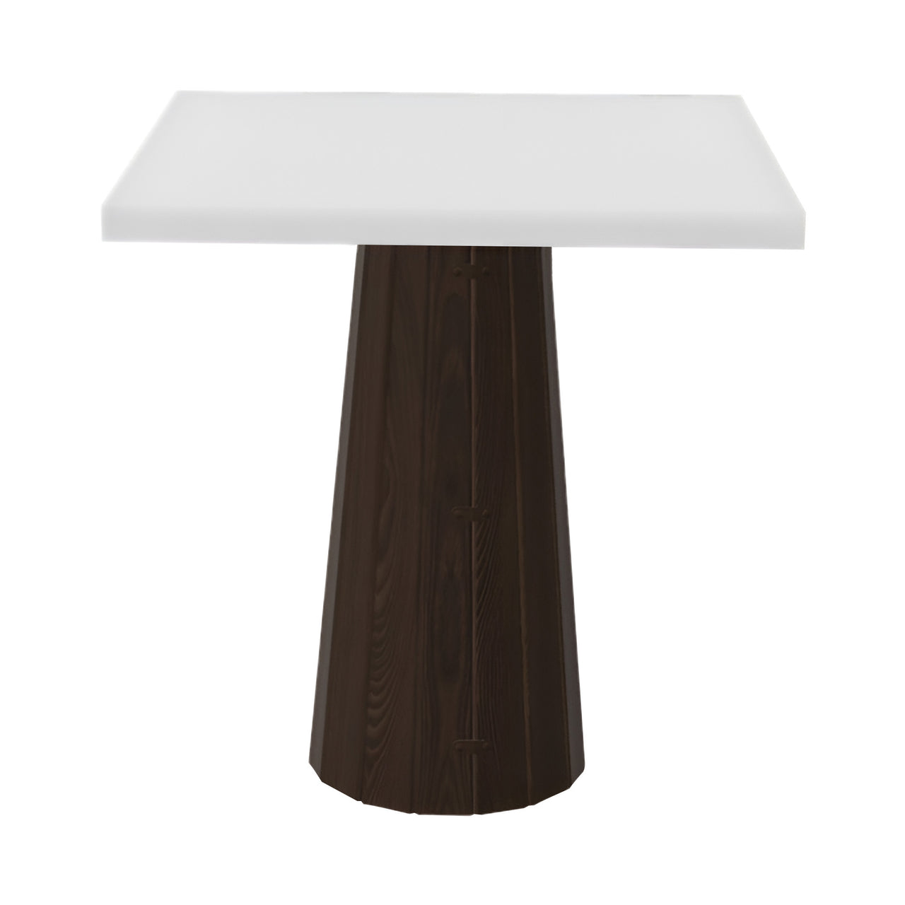 Container Square Table: Small + Bodhi Cover + Traffic White + Cinnamon