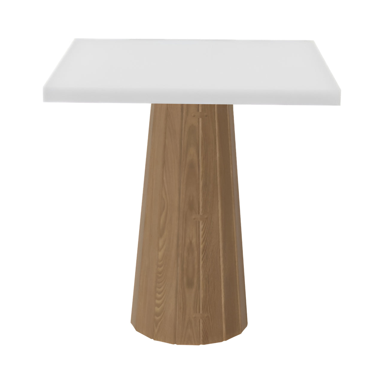 Container Square Table: Small + Bodhi Cover + Traffic White + Natural Oil
