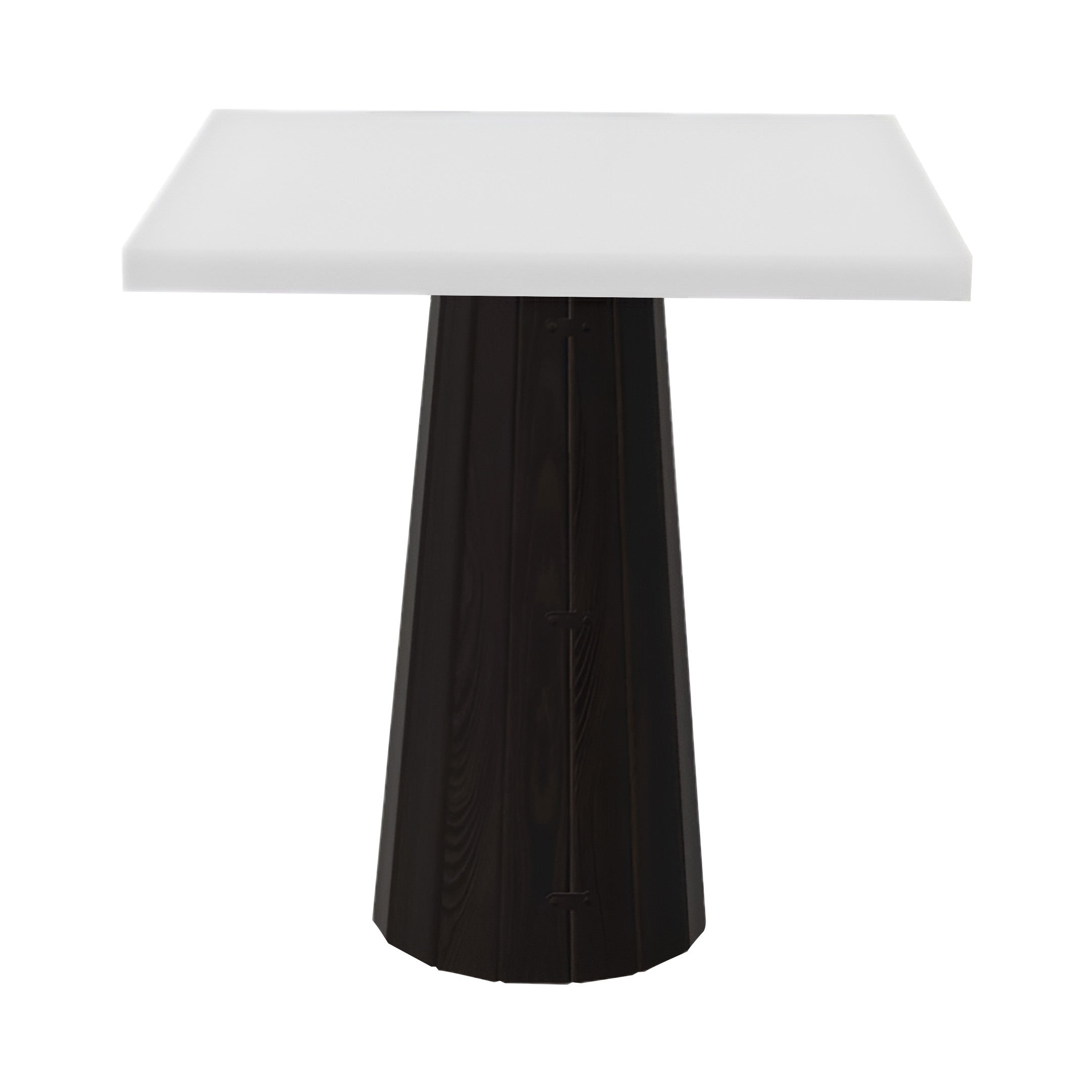 Container Square Table: Small + Bodhi Cover + Traffic White + Wenge