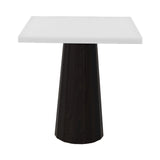 Container Square Table: Small + Bodhi Cover + Traffic White + Wenge