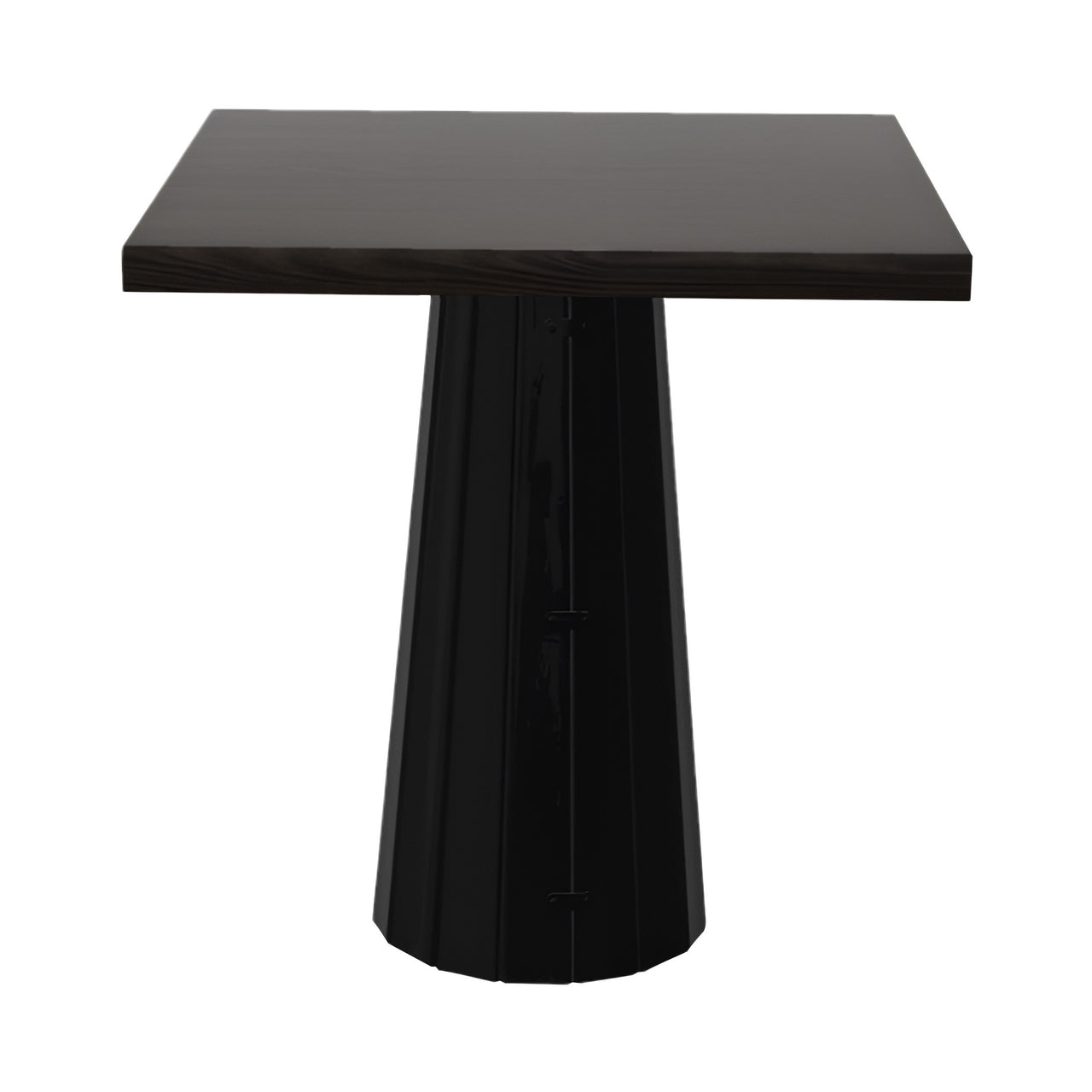 Container Square Table: Small + Bodhi Cover + Wenge Stained + Black
