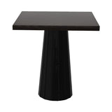 Container Square Table: Small + Bodhi Cover + Wenge Stained + Black